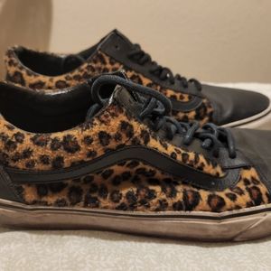 Size 12 Vans Leopard Animal print